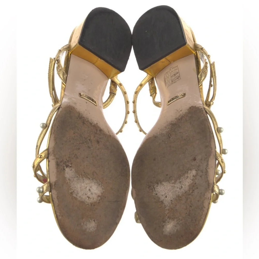 Gucci Pearl Embellished Sandals - Picture 4 of 4